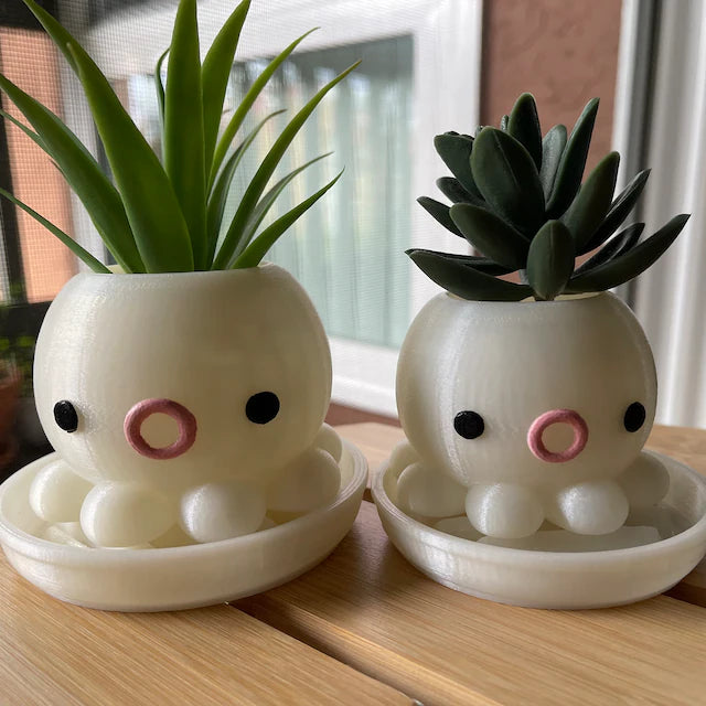 Octopus Planter, Office Decor, Desk Decor, Succulents, Air-plants