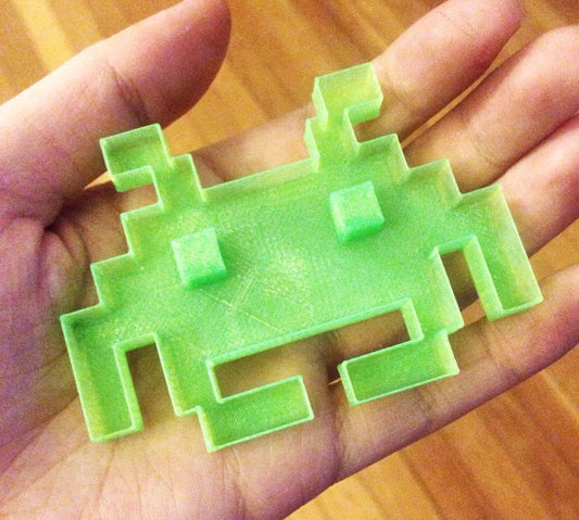 Space invader cookie cutter, 3D Printed, Father's Day Gift, Cake, Cupcake, Topper,Mold. 80s Old School Video Game 8 bits Pixels, Geek, party - Meow3D