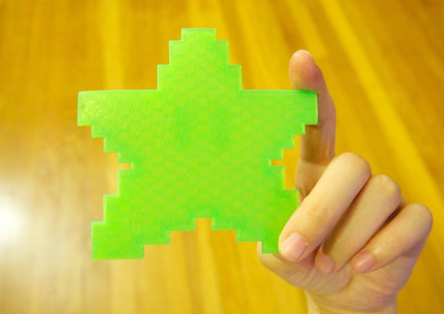 Pixel Star Cookie Cutter, 3D Printed, Geek, 8 bits pixel, video Game, Old School, Party, Home Decor, Wall Decor, Office Decor, Customize - Meow3D