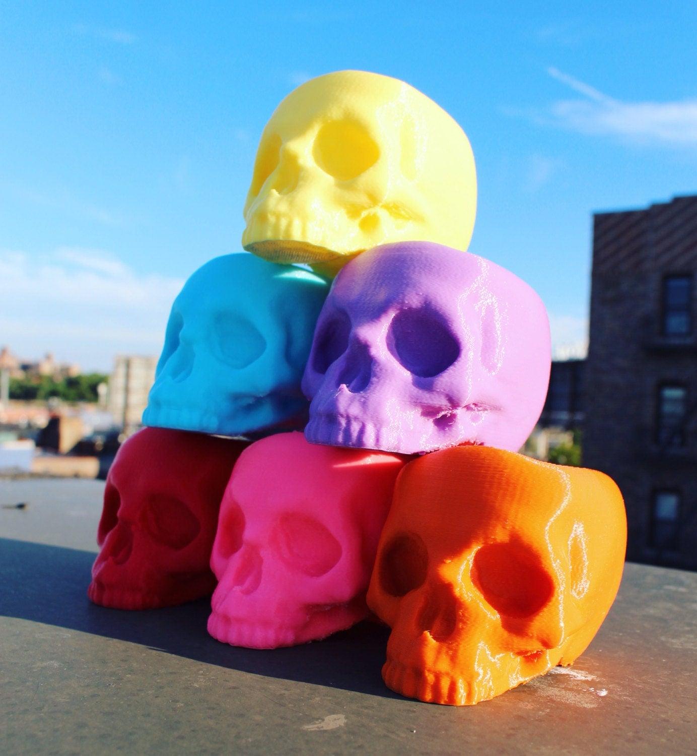Skull Planter, skull decor, gothic home decor, succulent planter, skull, Gothic, punk decor, Rock - Meow3D