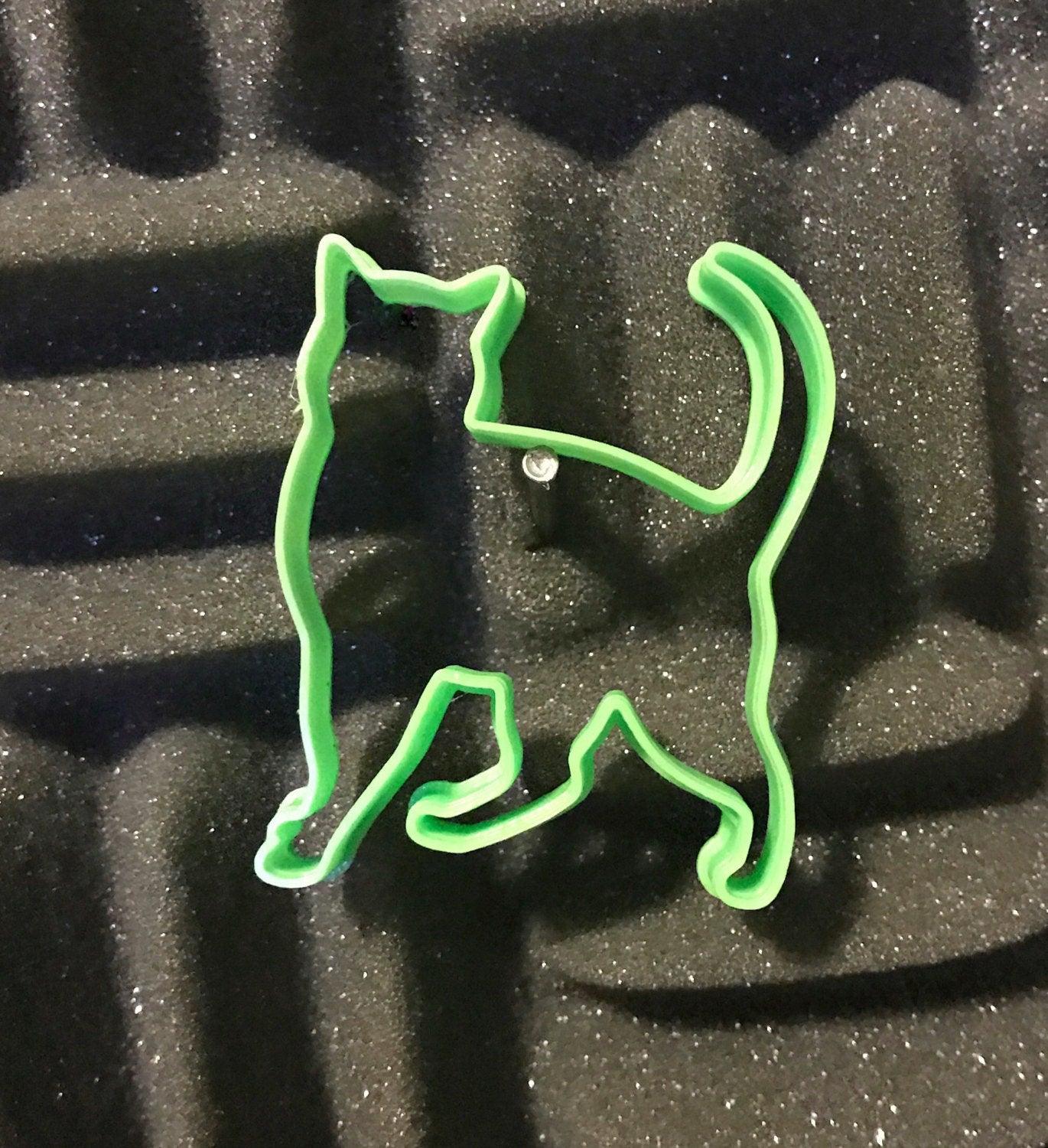 Meow Cat Cookie Cutter, Minimalist, Kitty Cookie Cutter, Kitty, Cat, Meow, Cookie Cutter, Bake, Bakeware, Cookie Cutter - Meow3D