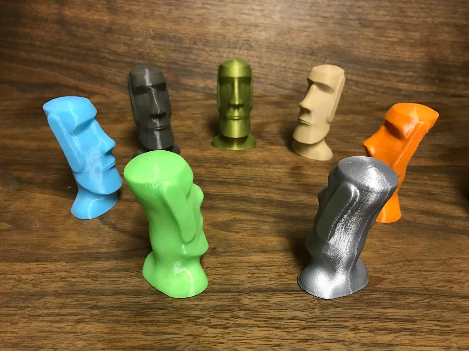 Moai Statue, Christmas Gift, Dad Gift, Easter Island, Home decor, Office, Desk, Statue, Miniature, Cute, Fun, Geek, History, Nature - Meow3D