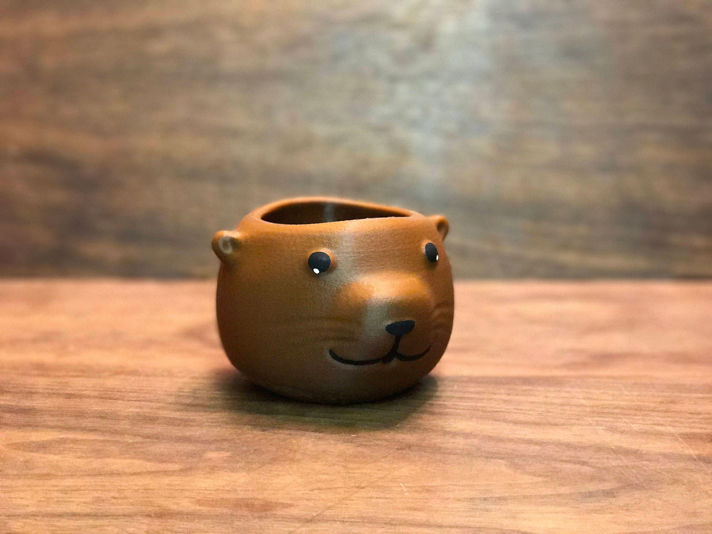 Otter planter, Fathers Day Gift Office Decor, otter gift, Dads Gift, Holiday Gift, otters, sea otter, Husband Gift - Meow3D