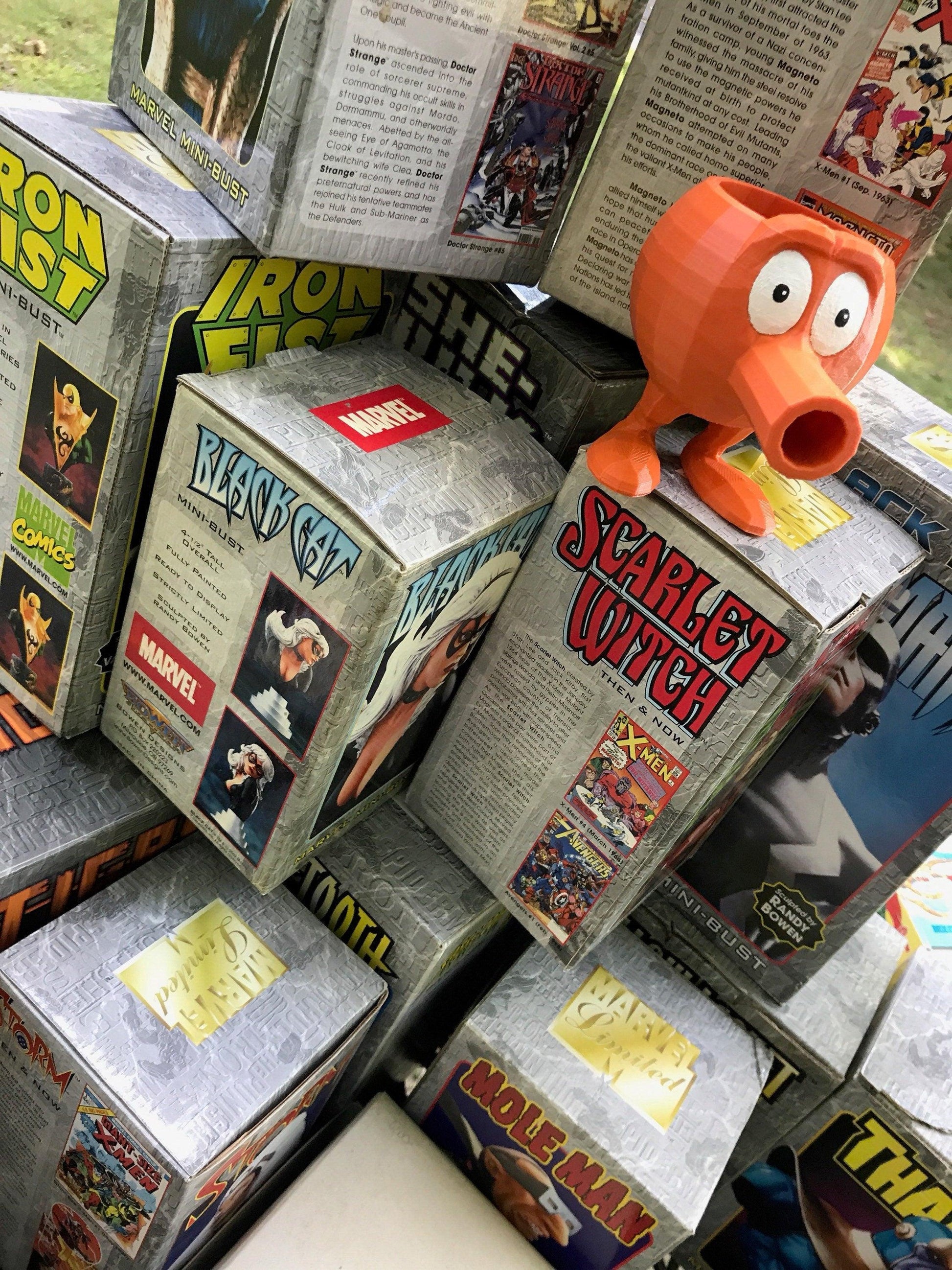 Q bert planter, Father's Day Gifts, q bert, Office decor, video game, game, gift, husband gift, Holiday Gift - Meow3D