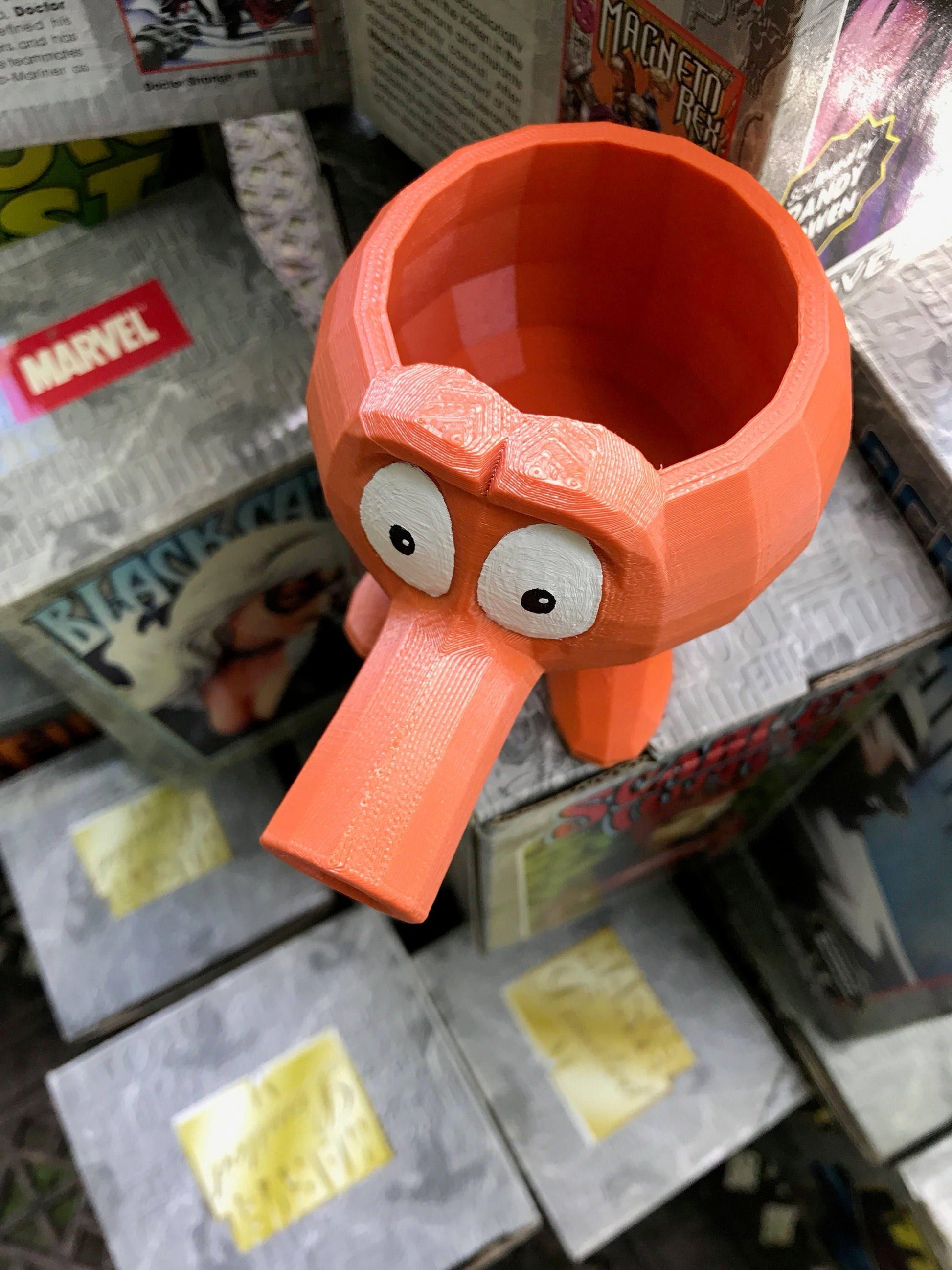 Q bert planter, Father's Day Gifts, q bert, Office decor, video game, game, gift, husband gift, Holiday Gift - Meow3D