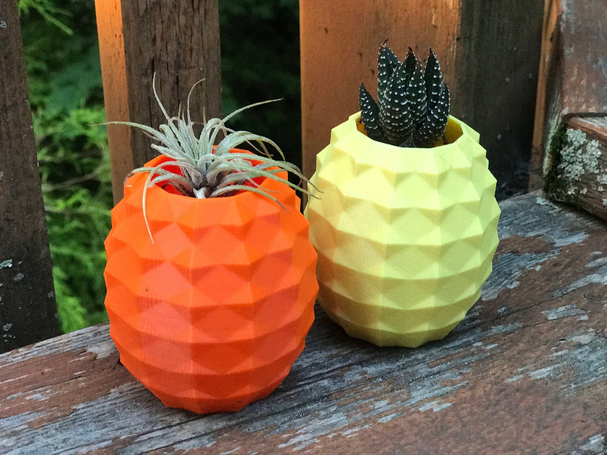 Pineapple planter, air plant holder, planter, succulent, vase, flower pot, 3d printed, pineapple, homewarming - Meow3D
