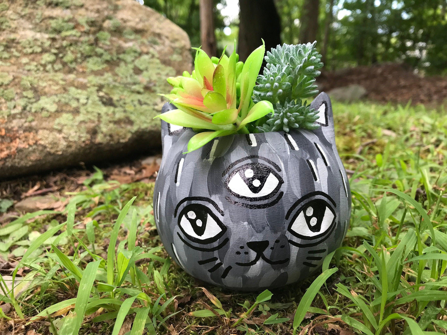 Hiss x Meow3D, Cat Decor, Cats, third eye, art, graffiti, gifts for women - Meow3D