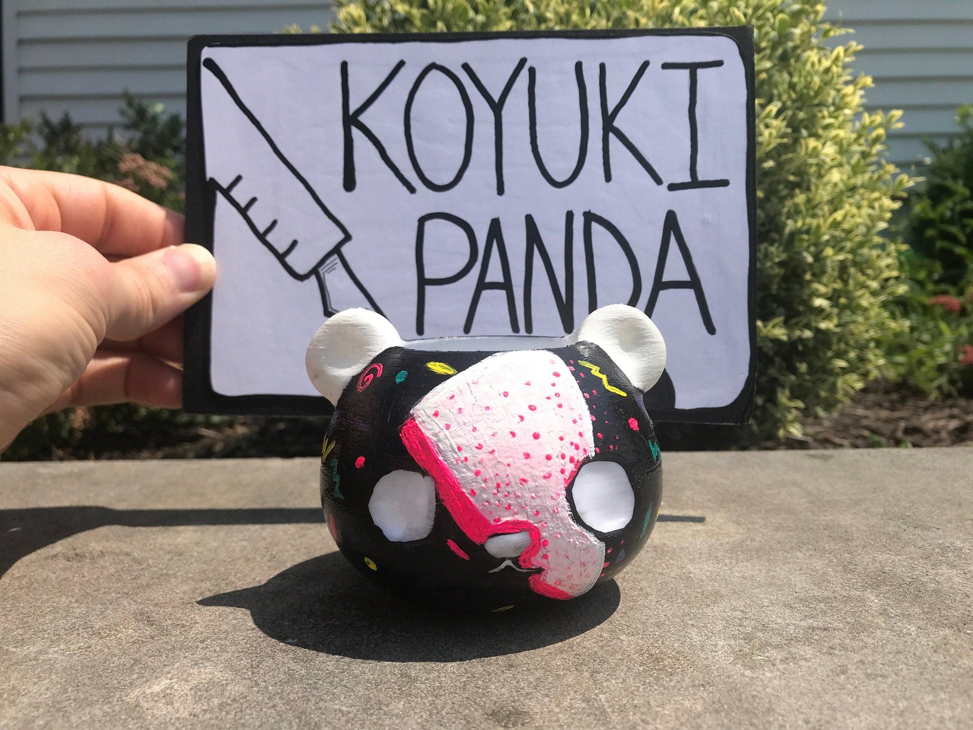 meow3d panda planter - 2
