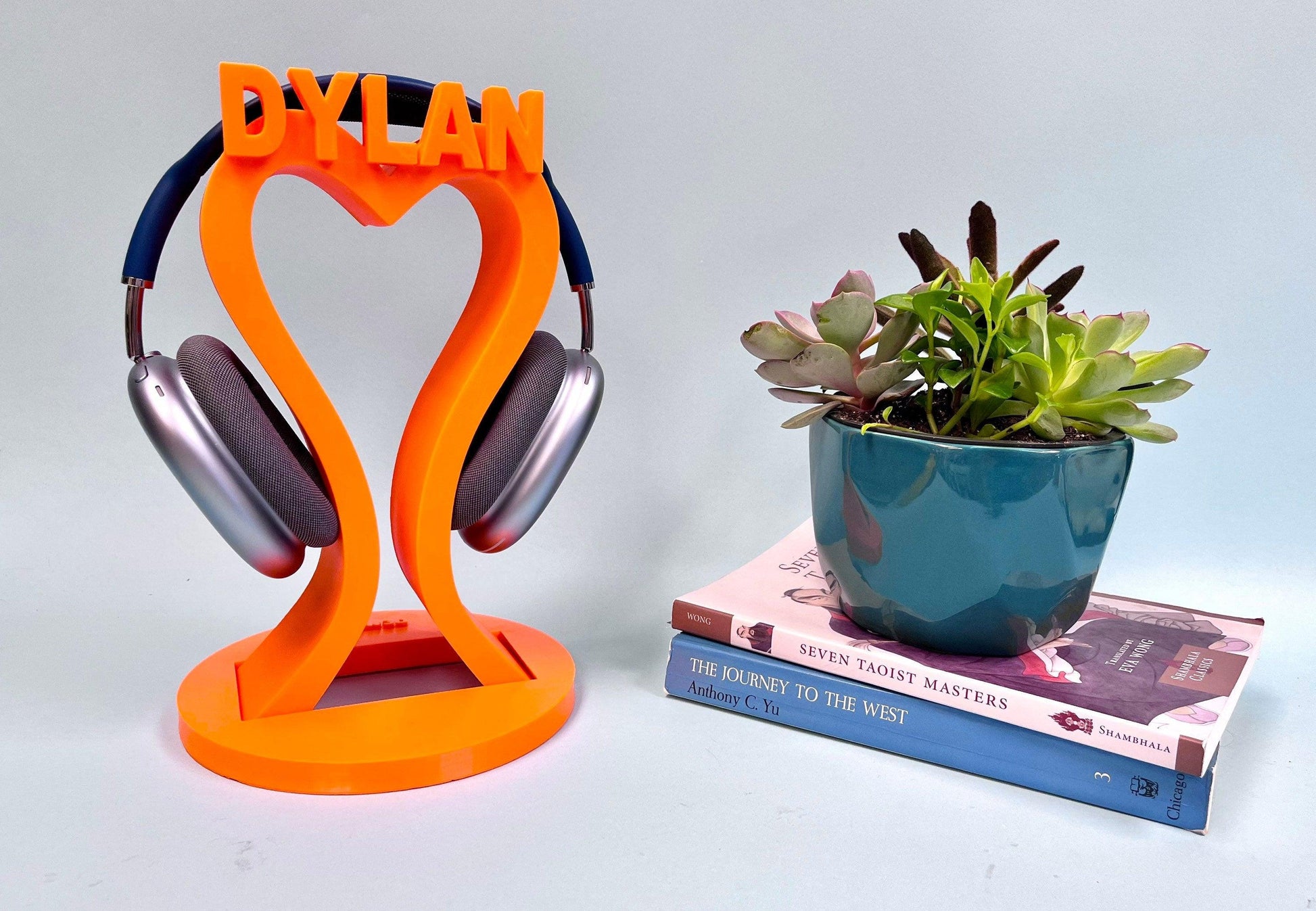 Custom headphone stand, Father's Day Gift, Personalized gifts, Gamer gifts, Tech Accessory, Love, Gifts for men, Husband Gift, DJ Gift, Game tag - Meow3D