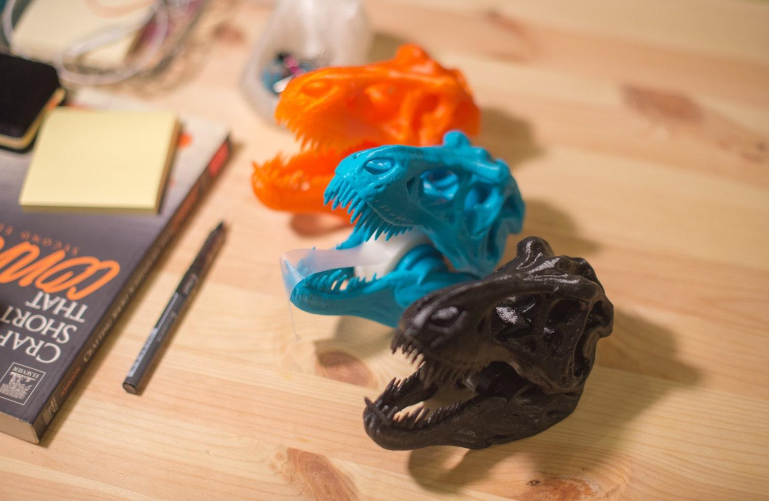 T-rex Tape Dispenser,  Man Gift,, Dads Gift, Jurassic Park, Dinosaur Tape Dispenser, Tyrannosaurus Rex - Meow3D