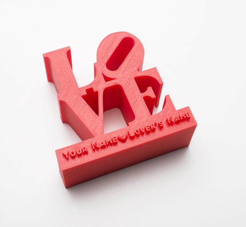 Personalize 3D Printed LOVE Sculpture, Mothers Day Gift, Love, Anniversary, Wedding Gift, Womens Gift - Meow3D