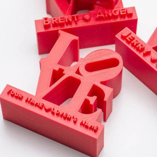 Personalize 3D Printed LOVE Sculpture, Mothers Day Gift, Love, Anniversary, Wedding Gift, Womens Gift - Meow3D