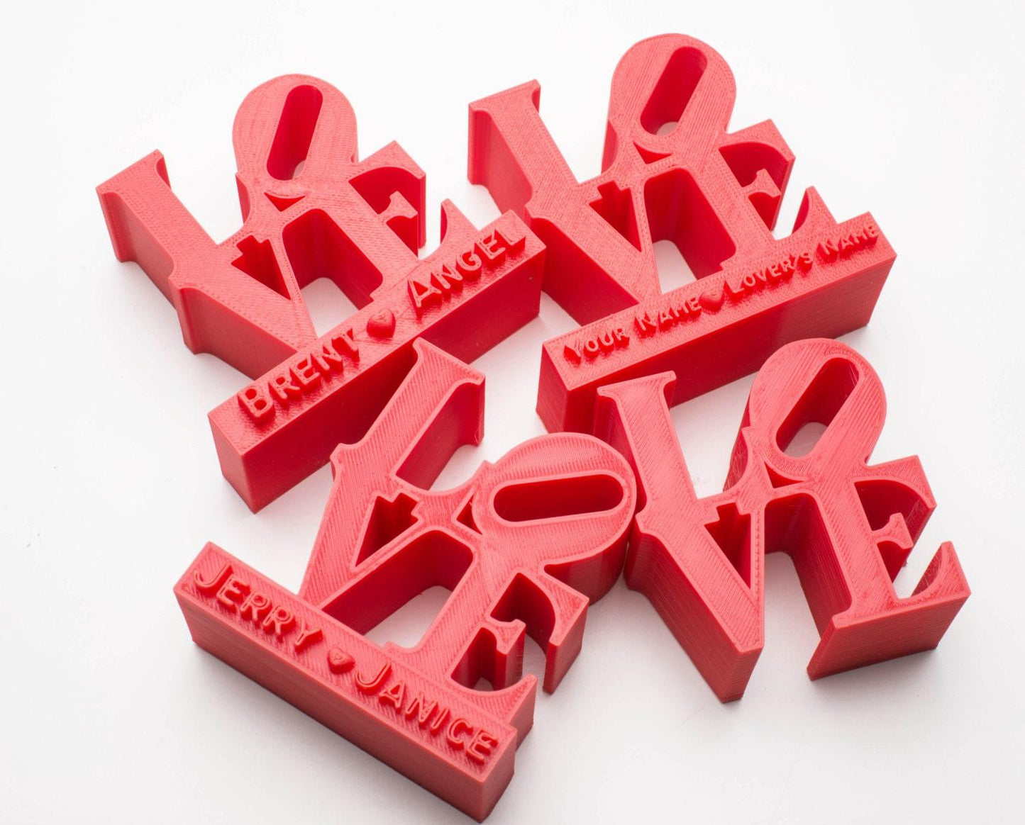 Personalize 3D Printed LOVE Sculpture, Mothers Day Gift, Love, Anniversary, Wedding Gift, Womens Gift - Meow3D