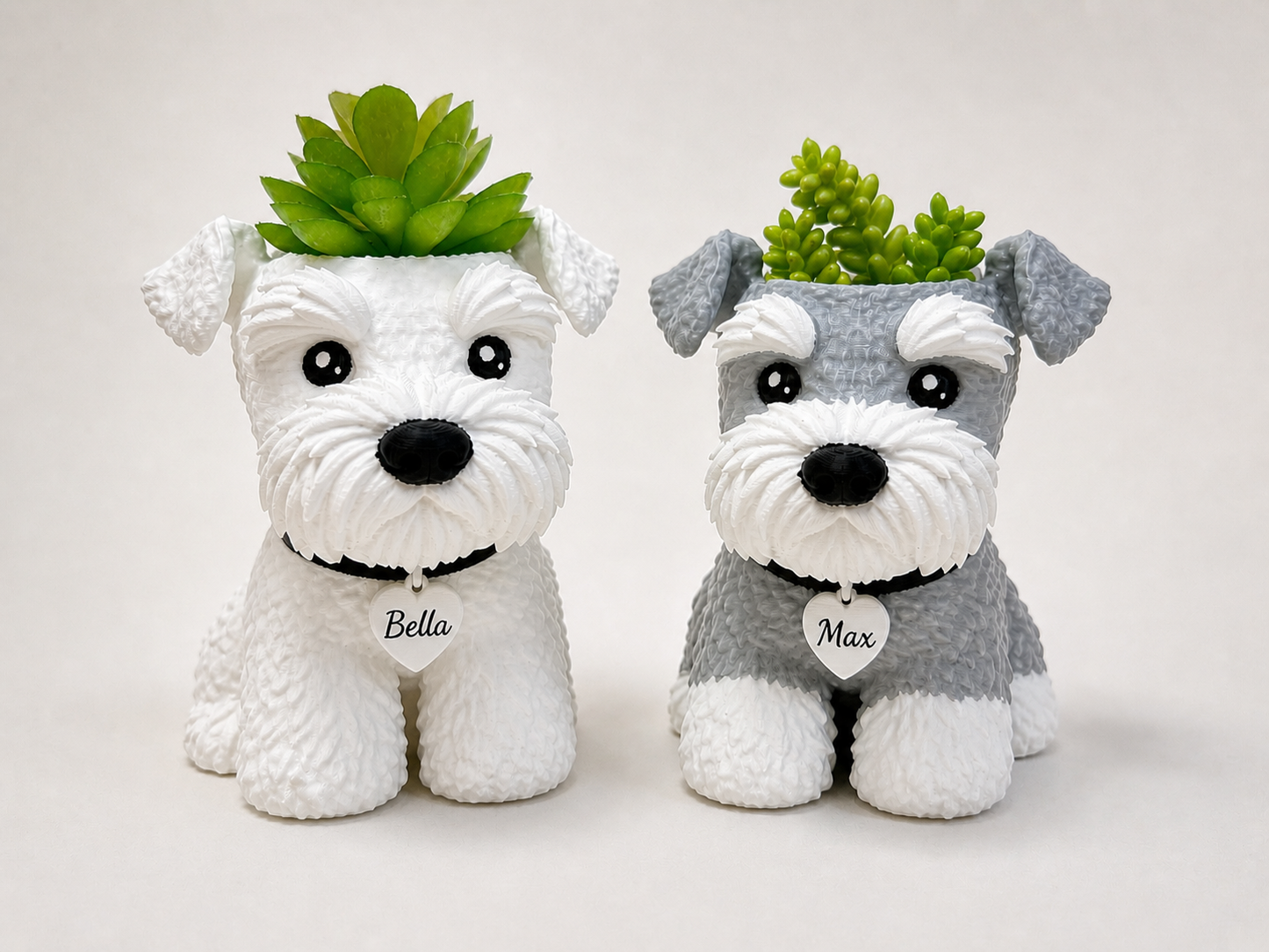 Custom Schnauzer Succulent Planter