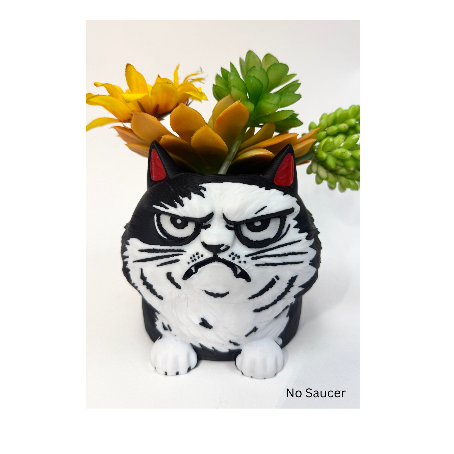 Angry Cat Planter 😾