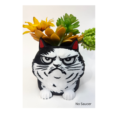 Angry Cat Planter 😾