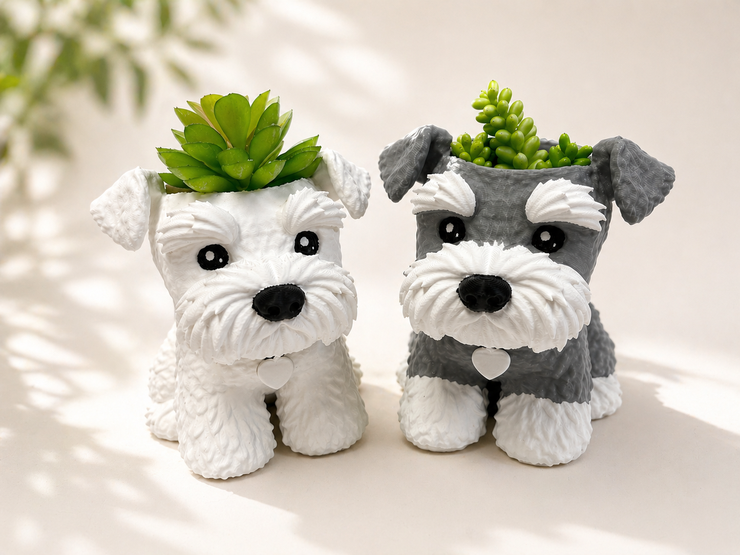 Custom Schnauzer Succulent Planter