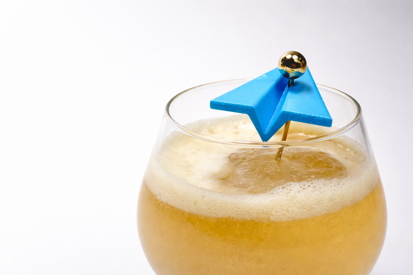 Paper Plane Reusable Cocktail Picks - Modern Aviation Drink Stirrers