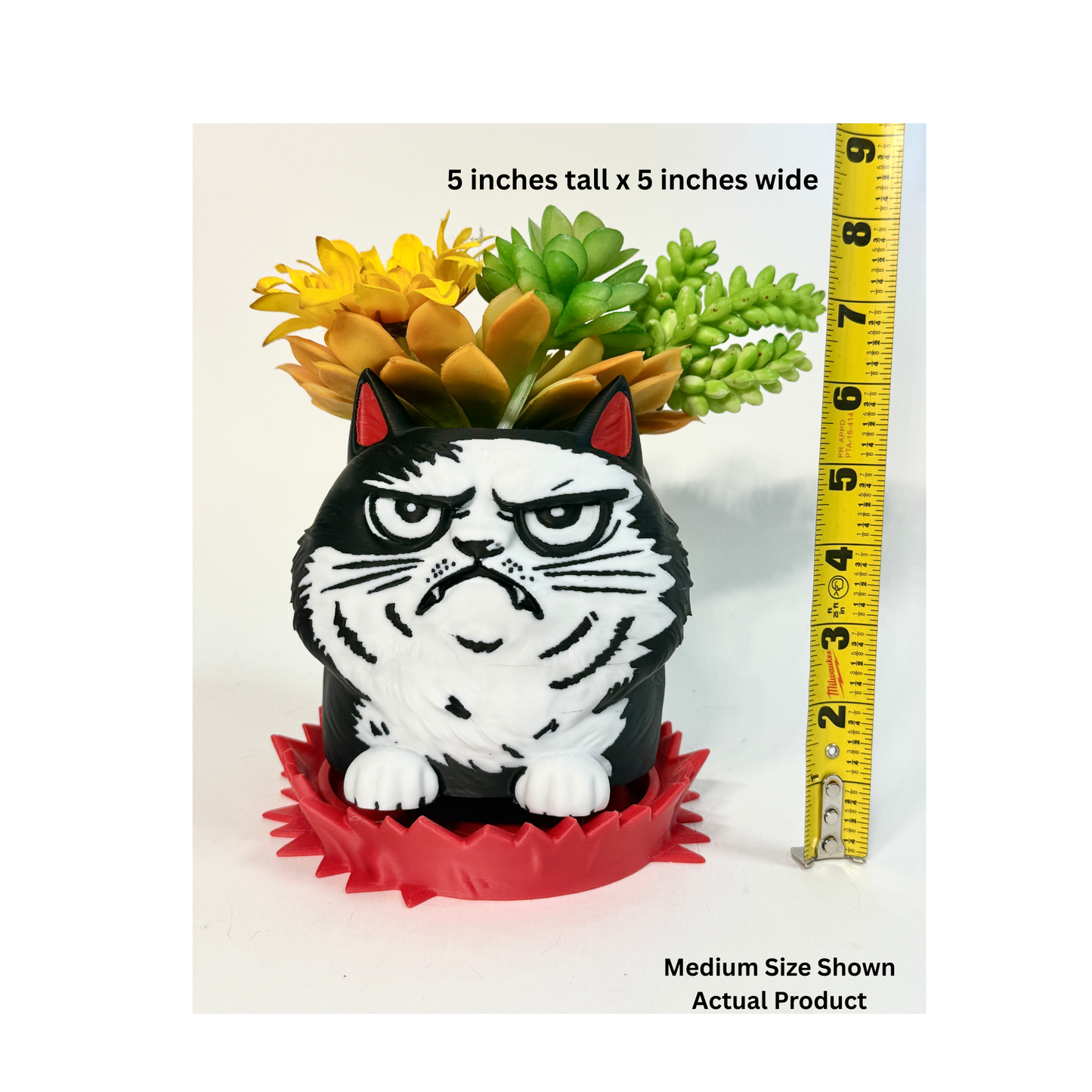 Angry Cat Planter 😾
