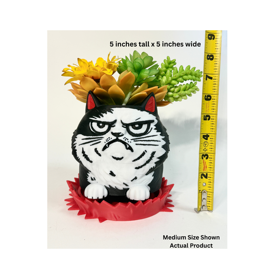 Angry Cat Planter 😾