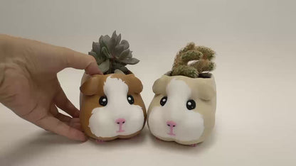 Guinea Pig Planter – Cute Animal Succulent Pot, Gift for Pet Lovers, Pet Memorial & Pet Loss Gift
