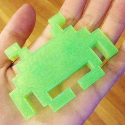 Space invader cookie cutter, 3D Printed, Father's Day Gift, Cake, Cupcake, Topper,Mold. 80s Old School Video Game 8 bits Pixels, Geek, party - Meow3D