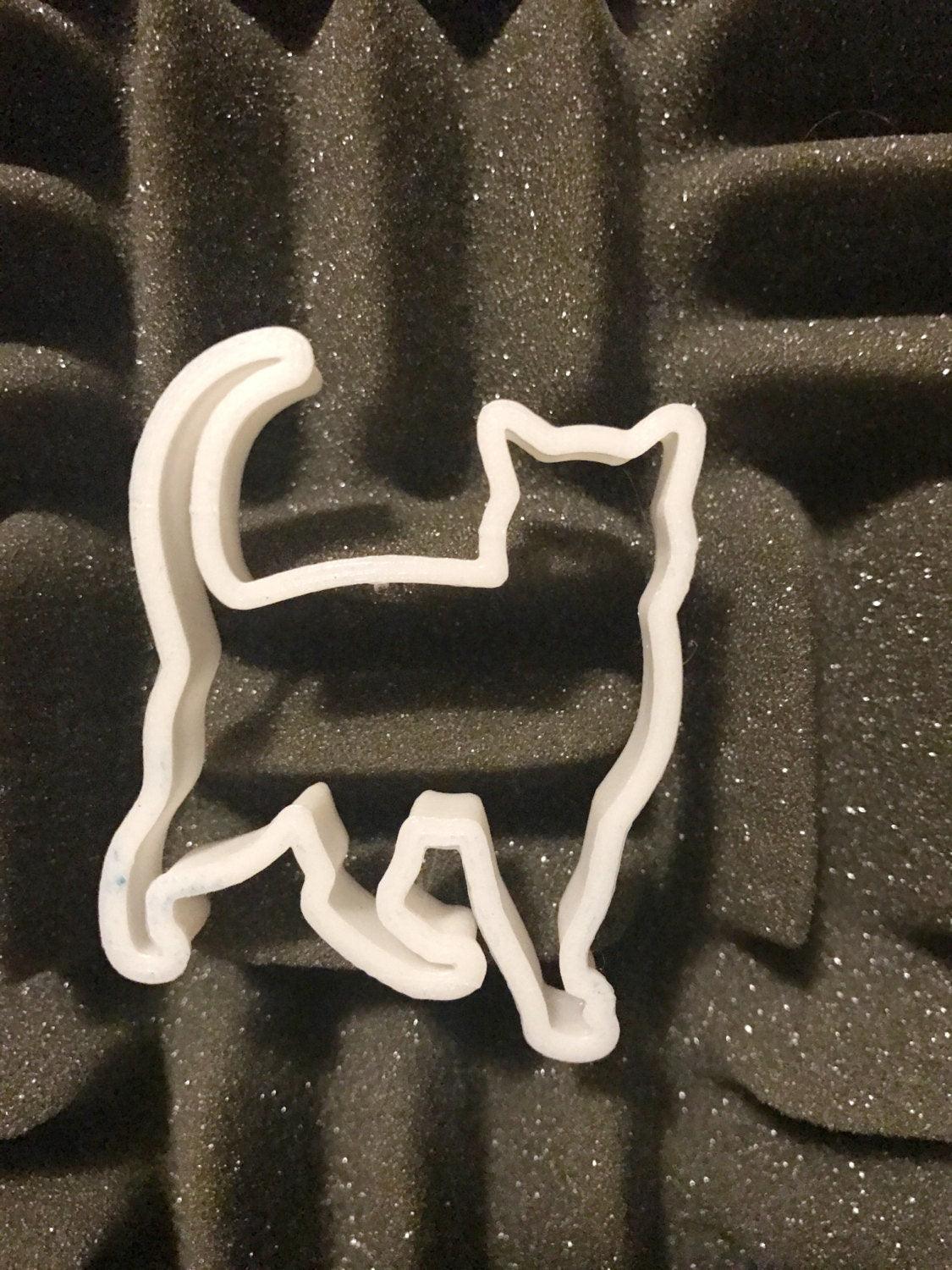 Meow Cat Cookie Cutter, Minimalist, Kitty Cookie Cutter, Kitty, Cat, Meow, Cookie Cutter, Bake, Bakeware, Cookie Cutter - Meow3D