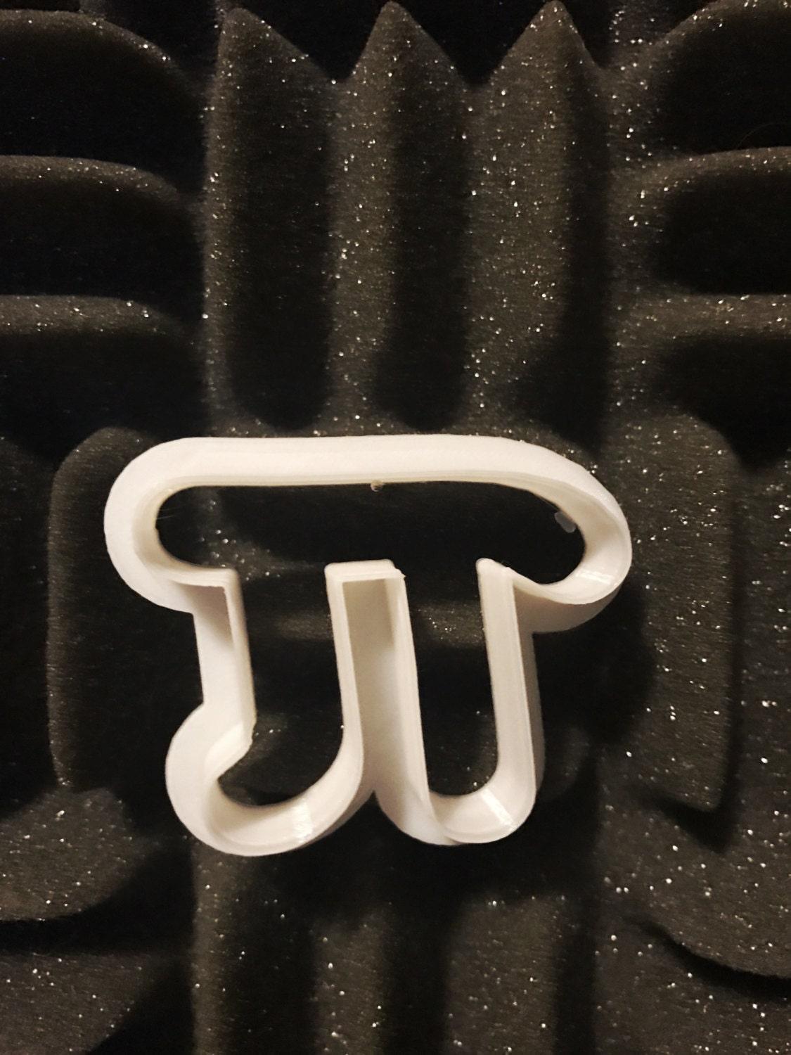 Pi cookie cutter, design, geekery, clay dough cutters, math, science