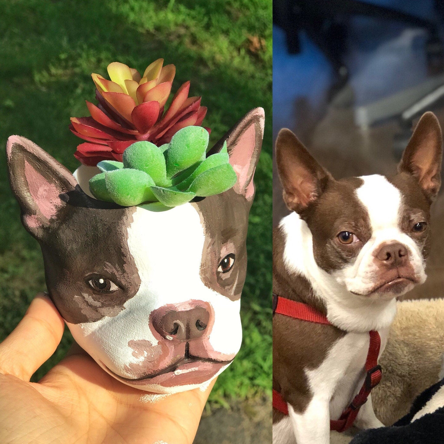 custom dog planter - 0