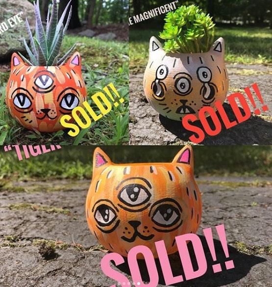 Hiss x Meow3D, Cat Decor, Cats, third eye, art, graffiti, gifts for women - Meow3D