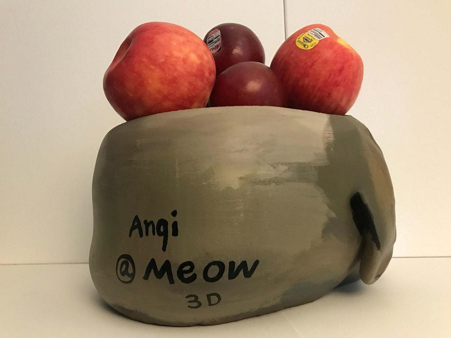 Meow3D Fruit Bowl - 12 inches - Planter - Organizer - Custom Dog - Dog Gift -Dog Lovers gift - Meow3D